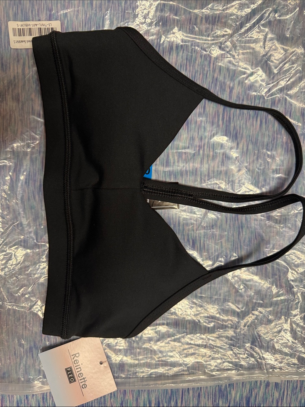 Fleo Black Reinette Lightweight Sports Bra